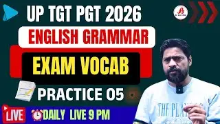 🔴 Test 5 | English Grammar | Exam Vocab | UP TGT PGT 2026
