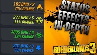 Borderlands 3 - Status Effect Damage and Chance In Depth Breakdown! KINETIC Weapons Have Secrets!