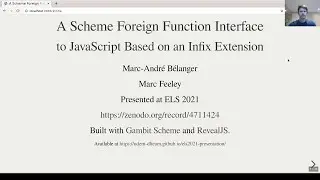 A Scheme Foreign Function Interface to JavaScript Based on an Infix Extension