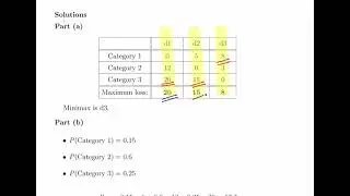 Decision Theory - Loss Functions (Minimax & Bayes Criteria)