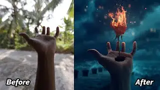 How to Make Simple Photoshop Manipulation Ideas Burning Rose | Photoshop Tutorial