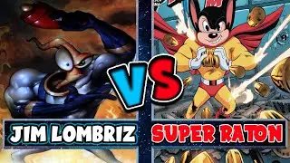 Jim lombriz vs Super Ratón (Earthworm Jim vs Mighty Mouse)
