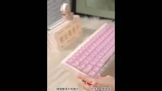 Soft Silicone Cherry Keycap Set ABS 113 Keys Maiden Pink Double Layer
