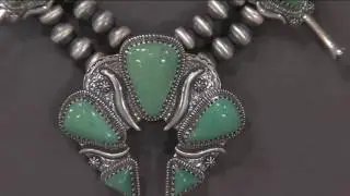 Jennifer Nettles Sterling Silver Turquoise Bold Necklace on QVC