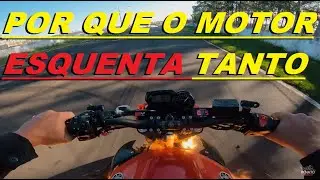 MOTO COM SISTEMA DE ARREFECIMENTO A LIGUIDO ESQUENTA MENOS O MOTOR