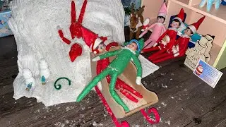 The Elf on the Shelf boys have a sledding accident!