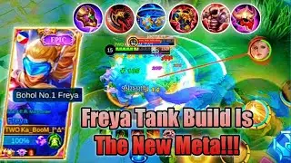 Freya Tank Build Is The New META!!!| Sustain Build🔥|Top Global Freya|This Build Is Too OP😈|MLBB