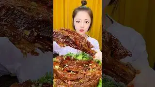 Взрыв острых говяжьих ребрышек #asmr #mukbang #beef