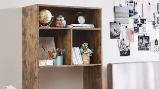 Yak About It&reg; Extra Depth Cube Dorm Desk Bookshelf - Firewood