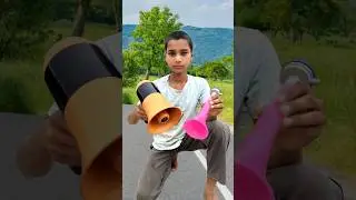 Horn toy & big size megaphone unboxing and testing #shorts #unboxing