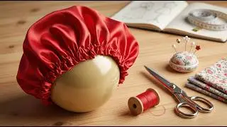 SATIN BONNET - HOW TO MAKE, STEP BY STEP