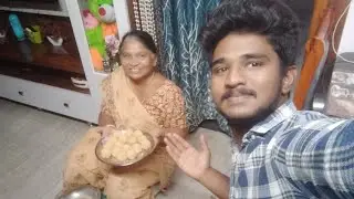 My grandmother making a tasty sweet ! 