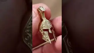 14K YELLOW GOLD SPARTAN PENDANT / Dynamis Jewelry