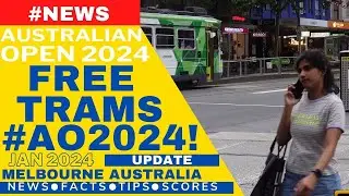 ⁴ᴷ #ao2024 FREE RIDES to Australian Open | Flinders St Departure direct to Rod Laver Arena