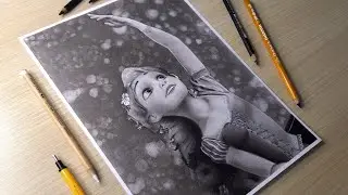 Hyper realistic Rapunzel Drawing , Time_lapse