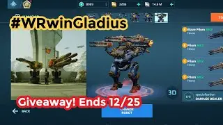 Bagliore Pilum | #WRwinGladius | War Robots Gameplay 
