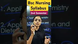 Syllabus of Bsc Nursing 2nd Semester #science #yt #education #aiims #nursing #biology #bscnursing