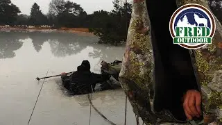 Ice Break Through Drill 🥶 (Wakduik) (subtitles.🇬🇧)