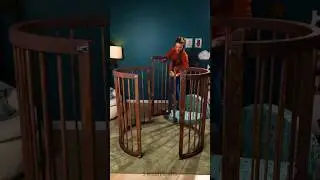Mama-to-be builds an amazing baby's crib! #shorts