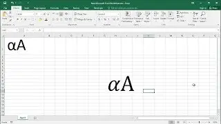 How to type alpha symbol in Excel