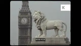 1960s London, Westminster Bridge, Big Ben, 35mm