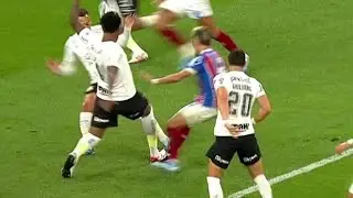 Lance do p&ecirc;nalti para o Bahia contra o Corinthians | P&ecirc;nalti do Gil