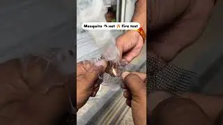 Mosquito net fire test #mosquitonet #windowmanufacturers #shorts  #fire #short #bestquality#support