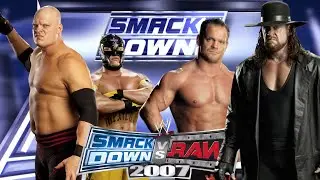 WWE SmackDown vs. Raw 2007 - Kane Season Mode  - Kane/Rey Mysterio vs. Chris Benoit/The Undertaker