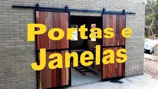 Portas e janelas de correr - Ferro e Madeira  #FaçaVocêMesmoSuaCasa - EP19