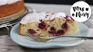 Saftiger und schneller Kirsch-Schmand Kuchen | R&uuml;hrteigkuchen | backen mit Mrs Flury