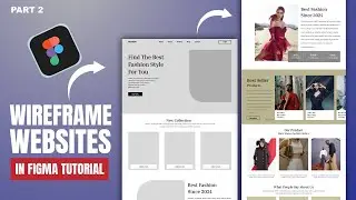 Create Ui/Ux Wireframe Fashion Websites Landing Page In Figma #part2