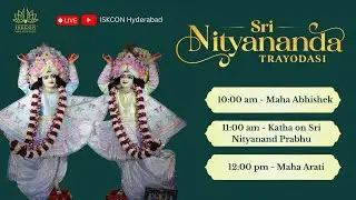 Maha Abhishek of Lord Nityānanda Prabhu | 31-01-2026 | ISKCON Abids Hyderabad