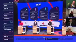 RWC 2023 Draw | Head Coaches react to the draw as it happens 😲