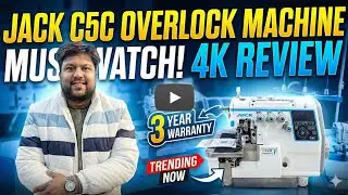 Jack C5C 4/5 Thread Overlock Machine #jack #juki #silaimachine #sewingmachine #trending #new #f6