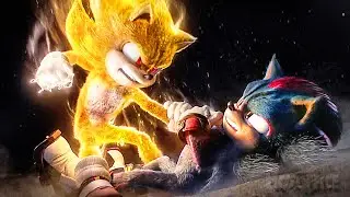 Todas las veces que Sonic se pone en modo DIOS en las pel&iacute;culas de Sonic (Mejores escenas) 💛⚡ 4K