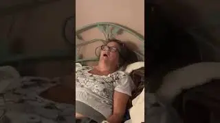 Funny lady snore