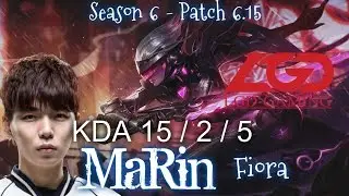 LGD MaRin FIORA vs EKKO TOP - Patch 6.15 KR Ranked | League of Legends