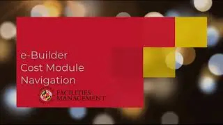 E-Builder Navigation: Project Cost