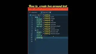 how to create a box around the text in html & css#coding #programming #html #css#htmlcss