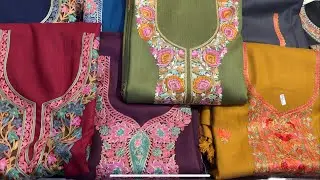 Flat sale on kashmiri handwork pashmina design&bull; Heavy emb. Coll&bull;Shipping 🆓&bull; WhatsApp 9027045952 👈🏻