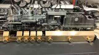 First test of the &ldquo;Loco Roller&rdquo; locomotive test stand/rolling road.