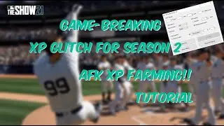 MLB THE SHOW 21 GAME BREAKING XP GLITCH FOR SEASON 2 - PS5/PS4