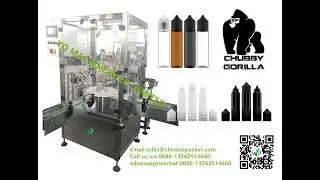 10ml chubby gorilla bottle piston filling and capping machine  PET Unicorn Bottles Tightener