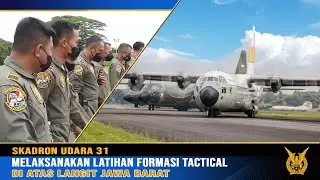 Skadron Udara 31 Melaksanakan Latihan Formasi Tactical di Atas Langit Jawa Barat.
