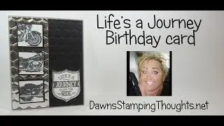 Life's a Journey Motorcycle Birthday card
