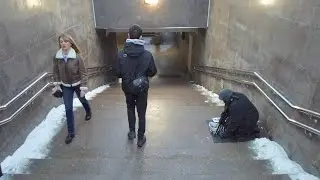 Moscow Walk - House of Atomic Engineers. Danilovsky, Tulskaya, Erevan Plaza. Winter Exploration