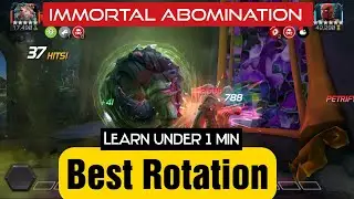 Best Rotation for Immortal Abomination | Learn under 1 minute | #mcoc #marvel #contest