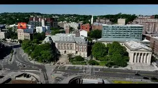 Aerial View of Staten Island Borough Hall 4K