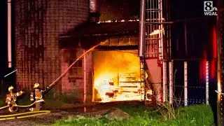 Photos of barn fire in Lancaster County