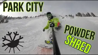 Park City Snowboarding Powder! OVERSTOKED!!